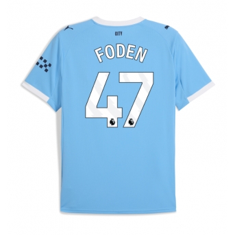 Billige Fotballdrakt Manchester City Phil Foden #47 Replika Hjemmedrakt 2025-26 Kortermet